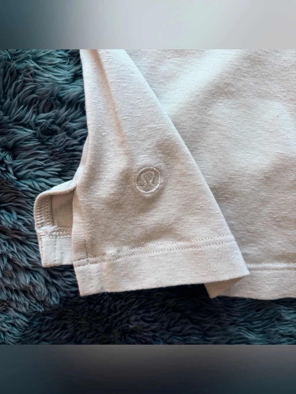 Lululemon Classic-Fit Cotton-Blend Long Sleeve Shirt Natural Ivory
